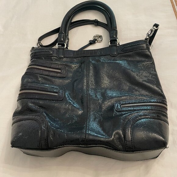 Brighton Black Patent Leather Handbag Cher - Picture 7 of 7